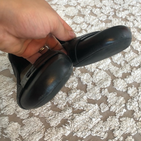 Clark’s Candra Glare Black Flats sz 7 1/2 - Picture 3 of 8